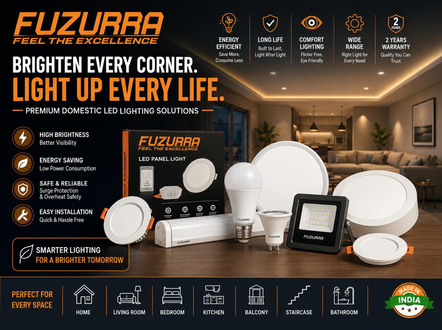 FUZURRA Premium Domestic LED Lighting Solutions